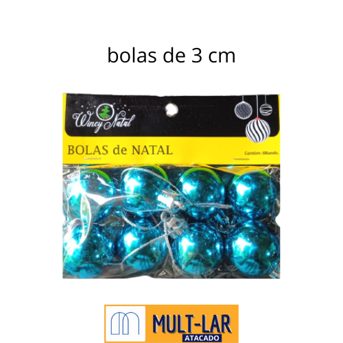 ENFEITE BOLA LISA 3CM NTB1001A