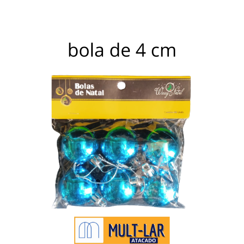 ENFEITE BOLA LISA 4CM NTB1002A