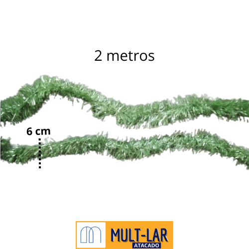 FESTAO VERDE 6CM X 2MT NTE1024