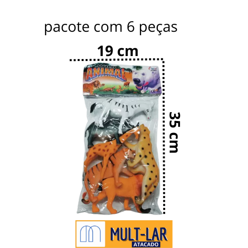KIT ANIMAL SELVAGEM 6PÇS GK2244