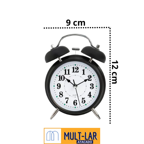 RELOGIO DESPERTADOR MECÂNICO ZB-2018