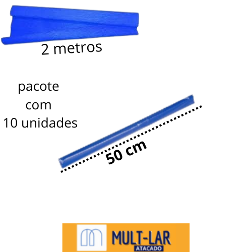 PAPEL CREPOM AZUL 273 PCT C/ 10