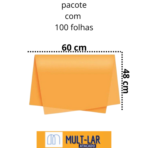 SEDA LARANJA PCT C/ 100 FOLHAS 374