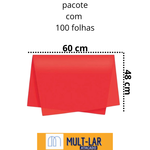 SEDA VERMELHA PCT C/ 100 FOLHAS 376