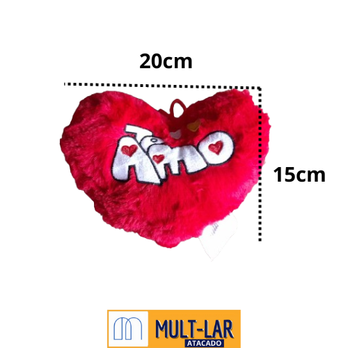ALMOFADA CORAÇÃO 20CM 2015