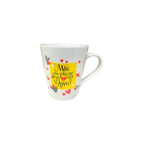CANECA PORCELANA MÃE 290 ML D19-290