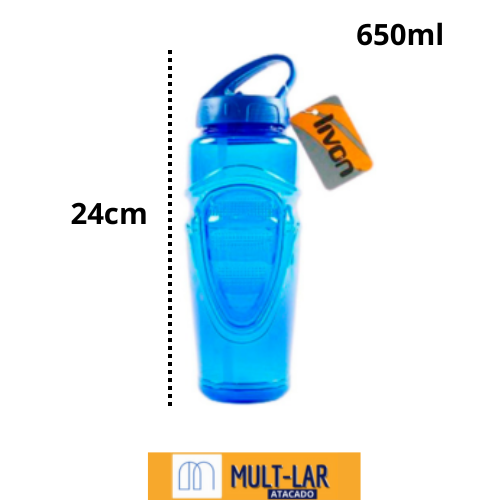 GARRAFA 650ML AZUL 2552