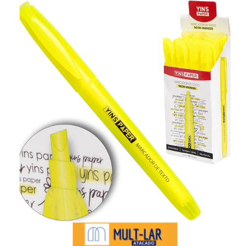 MARCA TEXTO AMARELO YP7395 C/12
