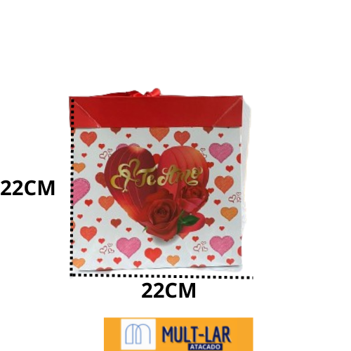 CAIXA PARA PRESENTE 22X22X22CM 5441