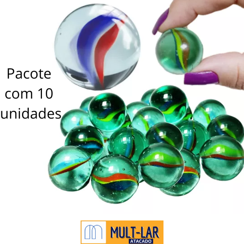 BOLINHA DE VIDRO BOLICAO 20PÇS FC027