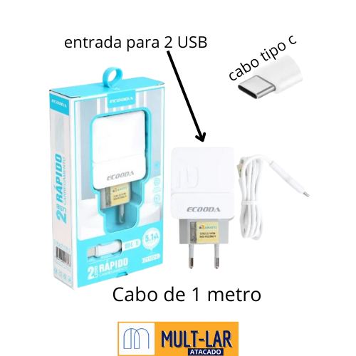 CARREGADOR TYPE C 5,1A ZY178-C