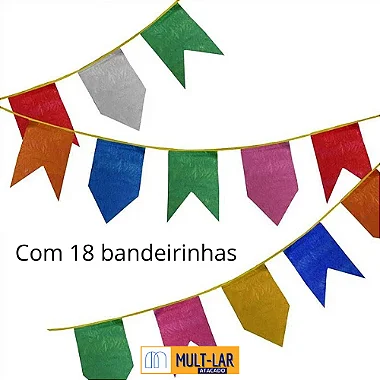 BANDEIROLA JUNINA SEDA 10MT