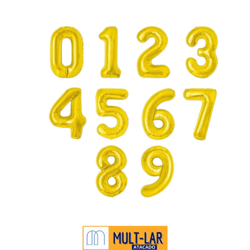 BALAO METALIZADO 30' NUMERICO BMC-004