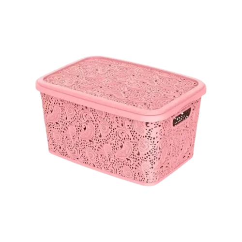 CESTO ORG. 2,2L R. FLORAL ROSA 0688