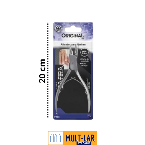 ALICATE CORTAR UNHA SAFIRA INOX GT2262