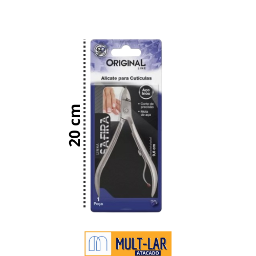 ALICATE CUTICOLA SAFIRA INOX GT2261