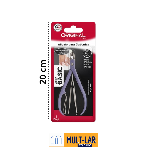 ALICATE CUTICULA COM PINÇA BASIC GT2161