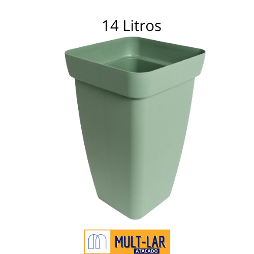 VASO COLUNA FLORATTA P 14L VERDE 8900VDC