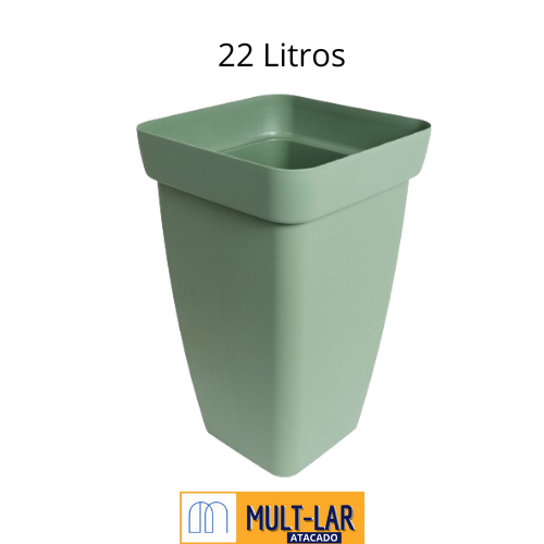 VASO COLUNA FLORATTA M 22L VERDE 8901DC