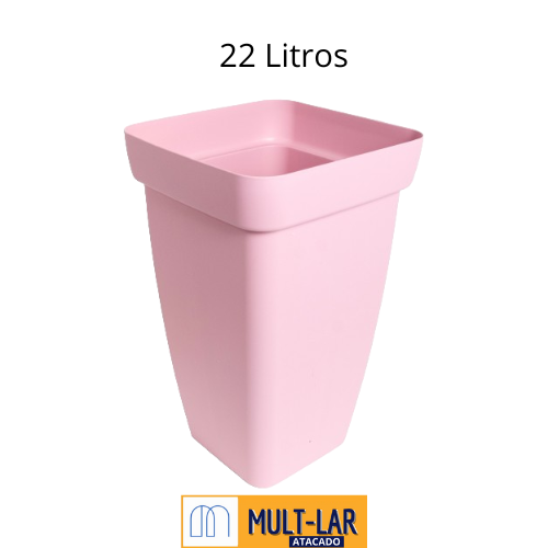 VASO COLUNA FLORATTA M 22L ROSA 8901RS