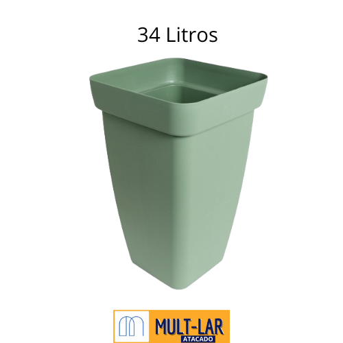 VASO COLUNA FLORATTA G 34L VERDE 8902DC