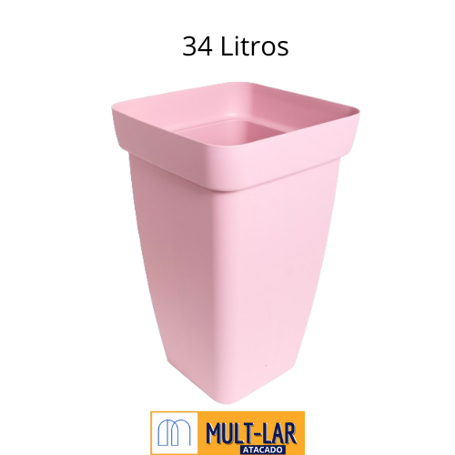 VASO COLUNA FLORATTA G 34L ROSA 8902RS
