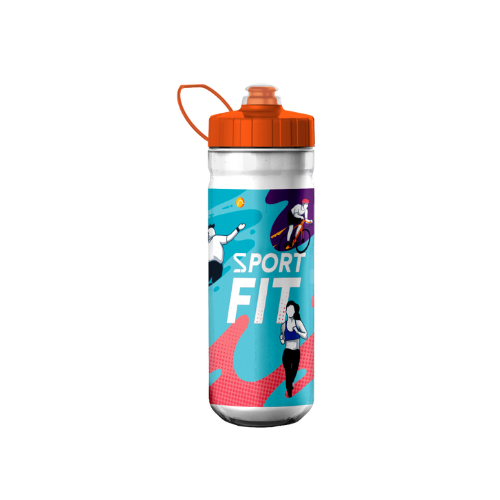 SQUEEZE SPORT FIT PP 750ML TAMPAS SORTIDAS 1035