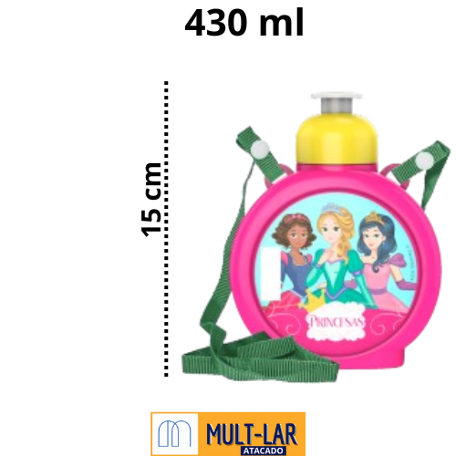 CANTIL COM BICO PRINCESAS 430ML 1094
