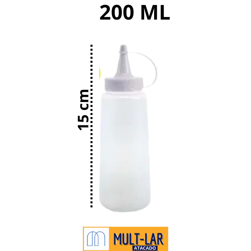 BISNAGA FLEXIVEL 200ML TAMPA BRANCA 1010