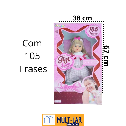 BONECA GIGI DOLL 105 FRASES 0650