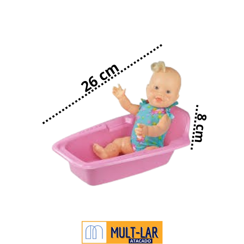 BONECA MIKETUCHAS BABY BANHEIRA SOLAPA 0670