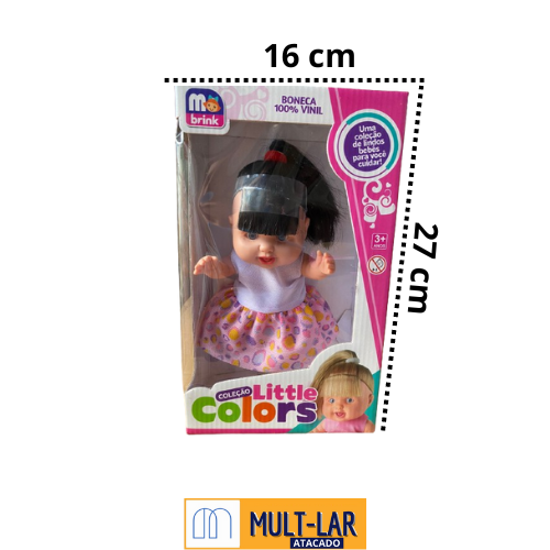 BONECA COLEÇÃO LITTLE COLORS MORENA 005