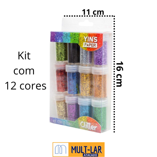 GLITTER 12 CORES 3G YP7650