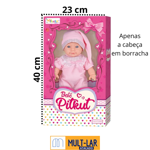 BONECA BEBE PITKUT 0868
