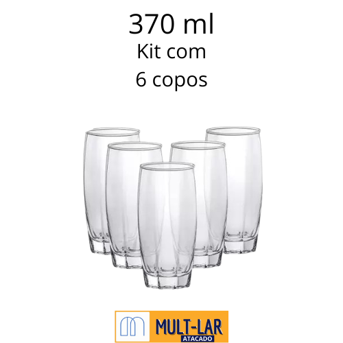 JOGO COPO CHICAGO 370ML C/6 1012