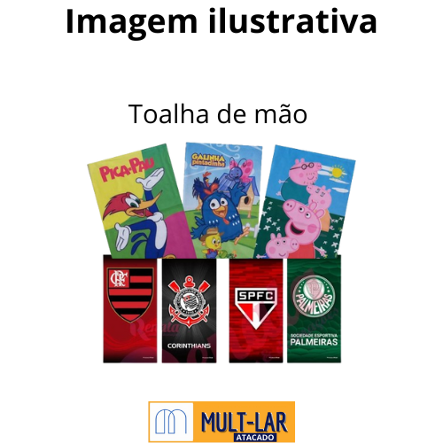 TOALHA BANHO PERSONAGENS/TIME