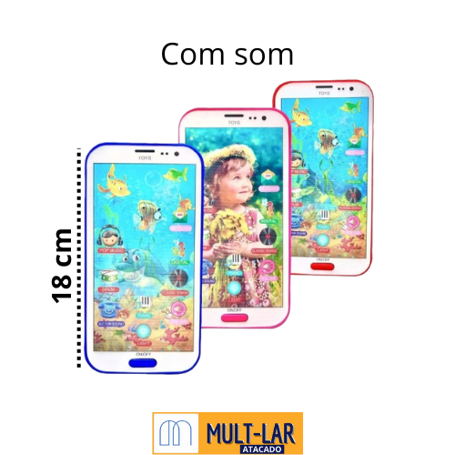 CELULAR A PILHA 3D SMARTFONE INFATIL 0965-2