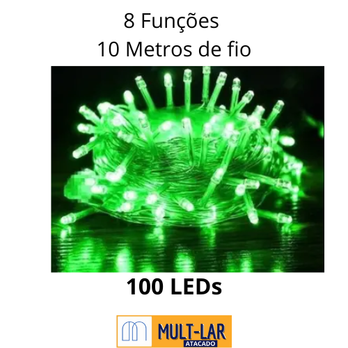 PISCA LED VERDE 100L 10MT 15075