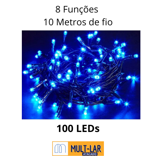 PISCA LED AZUL 100L 10MT 15105