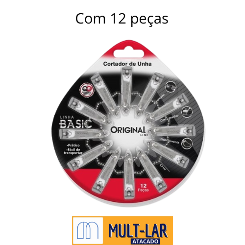CORTADOR UNHA 12PÇS PQ SL0716