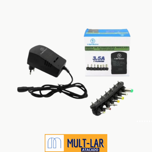 FONTE UNIVERSAL 3,5A 3/4,5/6/7,5/9/12V MO-668