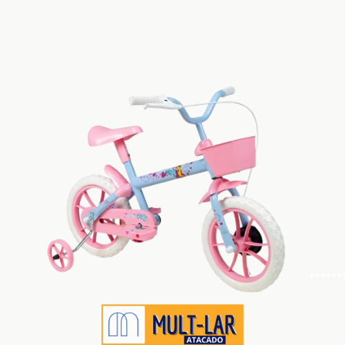 BICICLETA F PATY AZ BEBE C/AC ROSA-ARO12