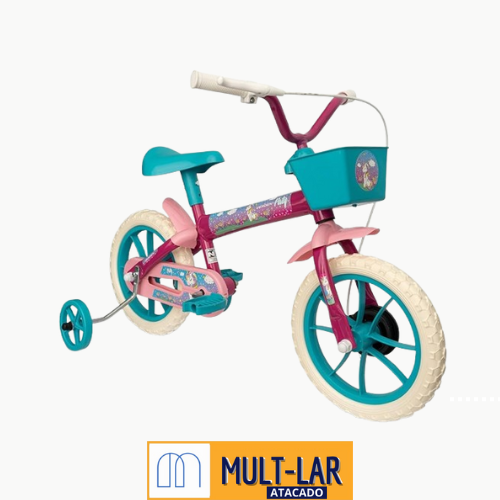 BICICLETA F PATY PINK C/AC TURQUESA-ARO12