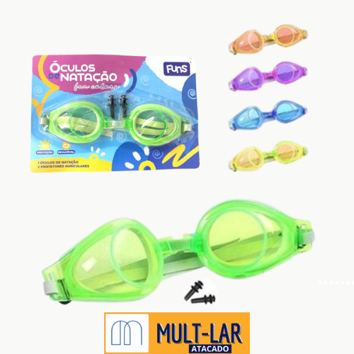 OCULOS DE NATAÇÃO INFANTIL C/ PROTETOR DE OUVIDO WX2943