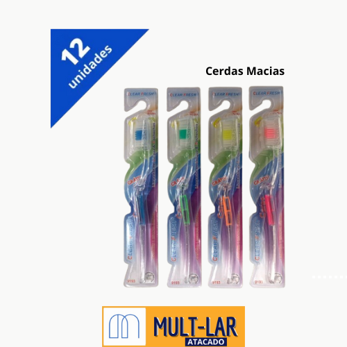 ESCOVA DENTE ADULTO CLEAR FRESH MEDIA DZ CF-9193