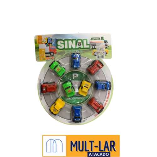 CONJUNTO CARRINHO FRICÇÃO 10PÇS JR1415