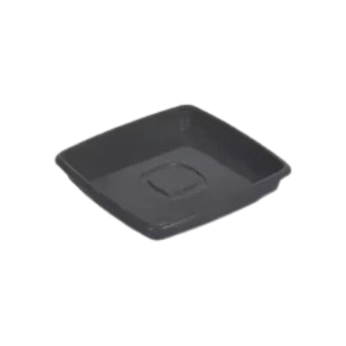 PRATO VASO QUAD. PRETO 13,3CM 2829