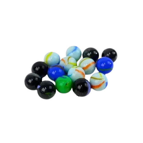 BOLINHA DE VIDRO LEITOSA C/ 50PÇS FUY445