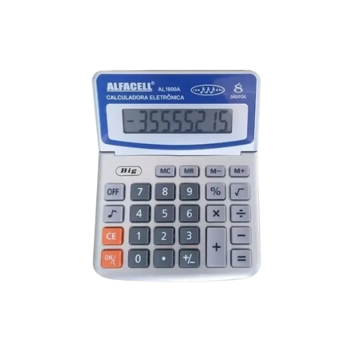 CALCULADORA 8 DIG. 14X11CM AL1800A