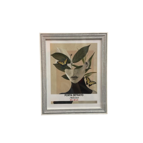 PORTA RETRATO 15X20 PLASTICO/VIDRO/MDF 6184